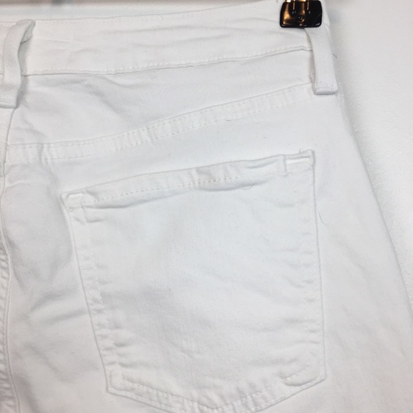 JUST BLACK Released Step Hem White Skinny Jeans - Picture 10 of 14